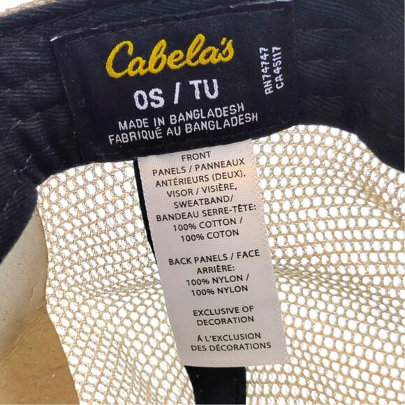 Cabela's Duck Hunting Trucker Hat Blue Tan Mesh Adjustable NWT - Picture 5 of 5
